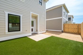 Fenced backyards